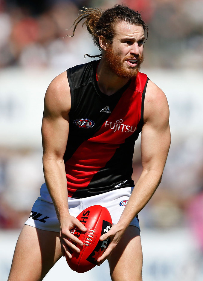 AFL 2016 NAB Challenge - Carlton v Essendon Nick Kommer was happy to be back on the field for Essendon in the NAB Challenge last week after missing the past two seasons with knee tendinitis - ${keywords}